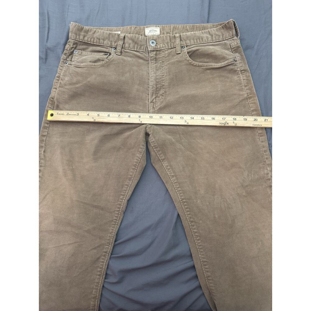 J.Crew Corduroy Pants Men’s 34x30 Brown 5 Pocket Straight Casual - Picture 8 of 13